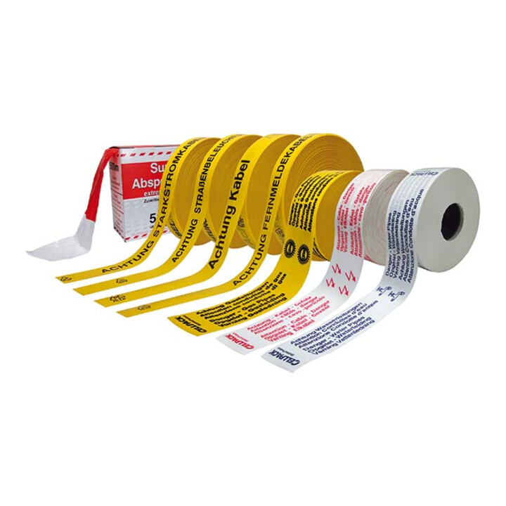 B-Ware Cellpack Trassenwarnband Warnfolie Starkstromkabel Gelb 26 145865 Kabel Zubehör - 4010311018737