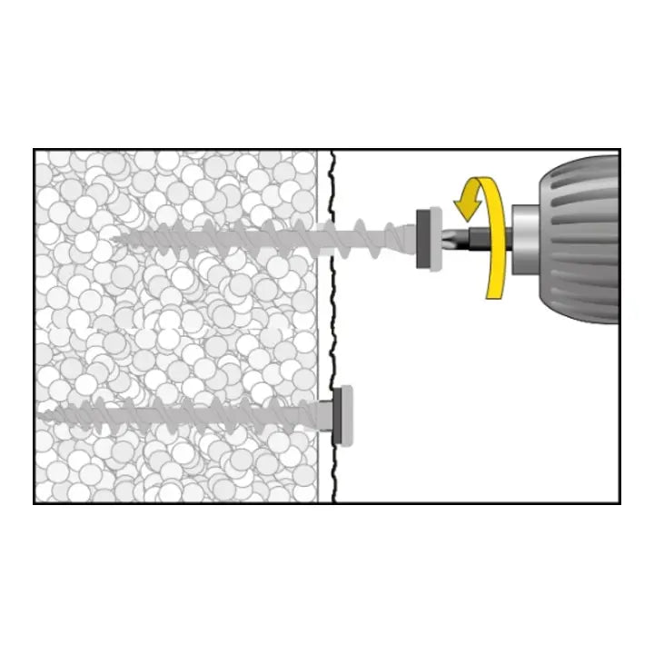 B-Ware Celo Isolierplattenschraube Dämmstoffschraube Ips 80 Ral9003 Signalweiß 50 Stück - 4250438917906