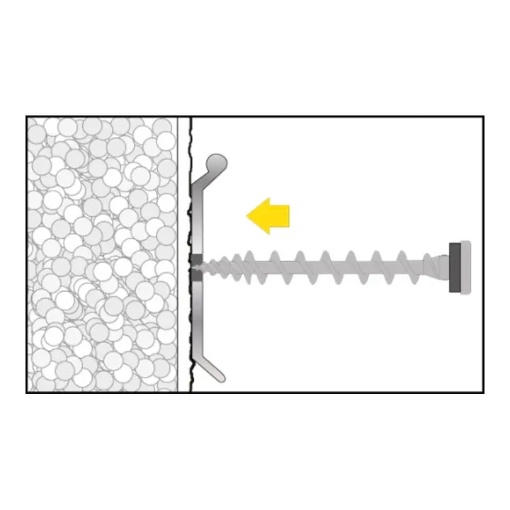 B-Ware Celo Isolierplattenschraube Dämmstoffschraube Ips 80 Ral9003 Signalweiß 50 Stück - 4250438917906