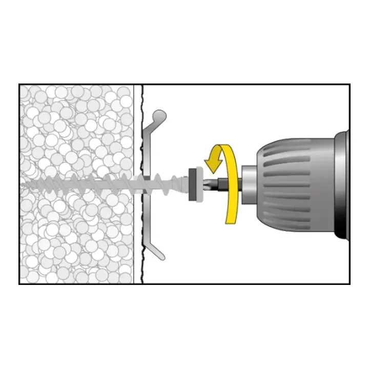 B-Ware Celo Isolierplattenschraube Dämmstoffschraube Ips 80 Ral9003 Signalweiß 50 Stück - 4250438917906