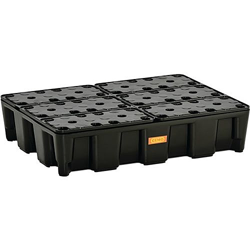 B-Ware Cemo Auffangwanne Auffangvol. 60l L 800 X B 600 X H 180mm Pe M.Pe Rost - 4052886343135