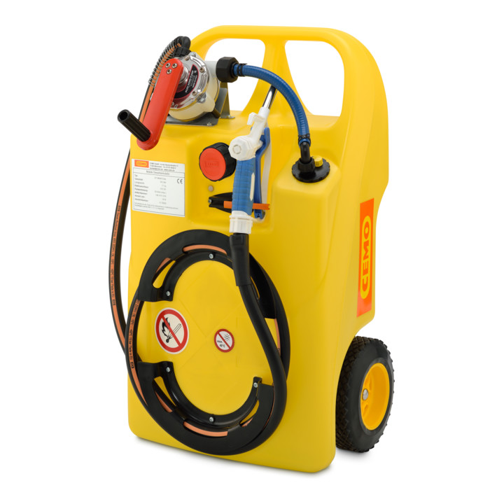 B-Ware Cemo Caddy Transportbehälter Frostschutzmittel Kanister Kurbelpumpe 60l 2,9m