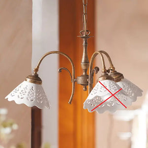 B-Ware Ceramiche Borso Hängeleuchte Semino Deckenlampe Keramikschirm Siehe Text/Foto