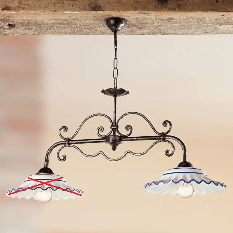 B-Ware Ceramiche Hängeleuchte Biliardi Hängelampe Pendellampe Leuchte Siehe Text/Foto - 2013156