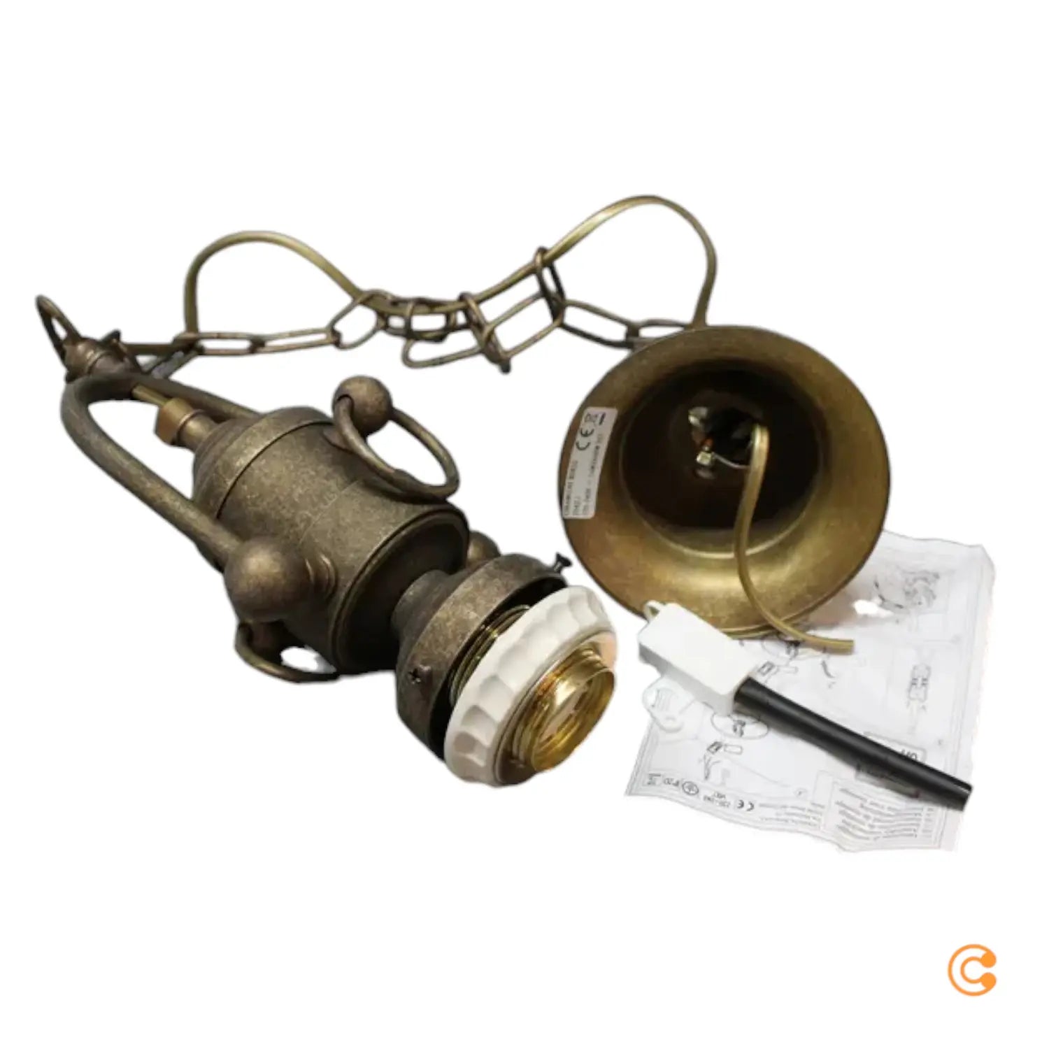 B-Ware Ceramiche Pizzo Hängeleuchte Hängeleuchte Deckenlampe Lampe E27 Siehe Text/Foto - 2013057