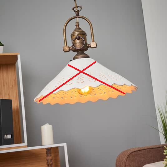 Ceramiche Pizzo Hängeleuchte Hängeleuchte Deckenlampe Siehe Text/Foto B-Ware - 2013057