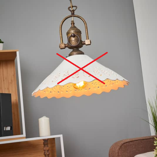 Ceramiche Pizzo Hängeleuchte Hängeleuchte Deckenlampe Licht Siehe Text/Foto B-Ware - 2013057