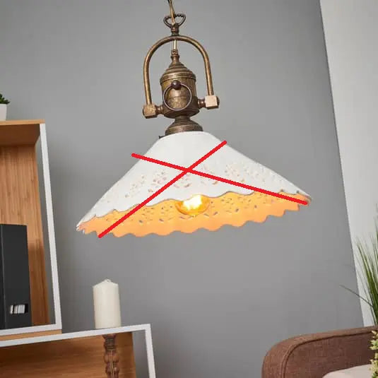 Ceramiche Pizzo Hängeleuchte Hängeleuchte Deckenlampe Lampe Siehe Text/Foto B-Ware - 2013057