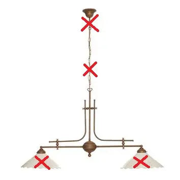 B-Ware Ceramiche Hängeleuchte Pizzo Hängelampe Deckenlampe Leuchte Siehe Text/Foto971 - 2013058