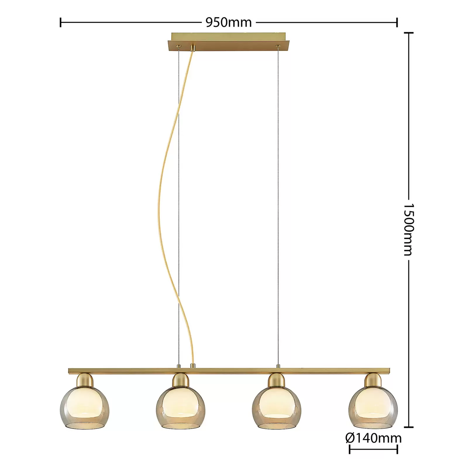 Lucande Mylah Hängelampe Pendelleuchte Deckenleuchte Lampe Leuchte Deckenlampe B-Ware - 4251911730234