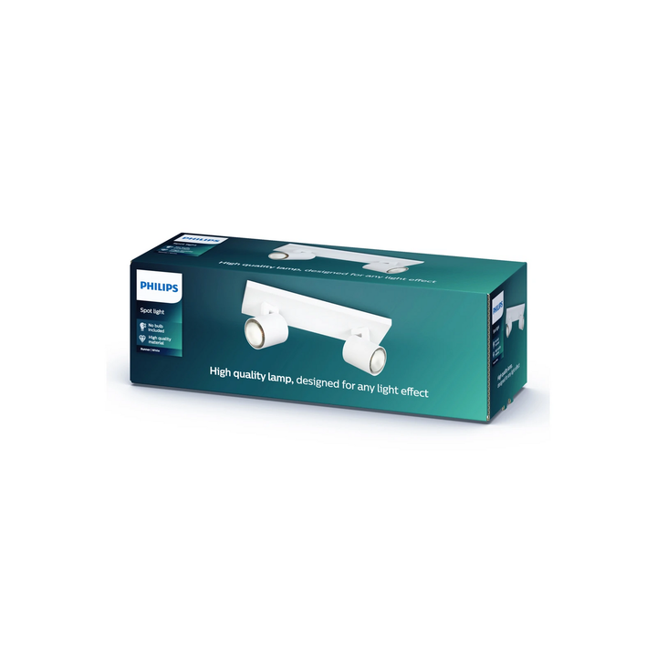 Philips myLiving Runner Deckenspot Deckenlampe Deckenlicht Licht GU10 2-flg weiß