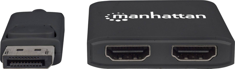 Manhattan 152716 2 Port DisplayPort-Splitter 3810x2160 Pixel Verteiler Splitter