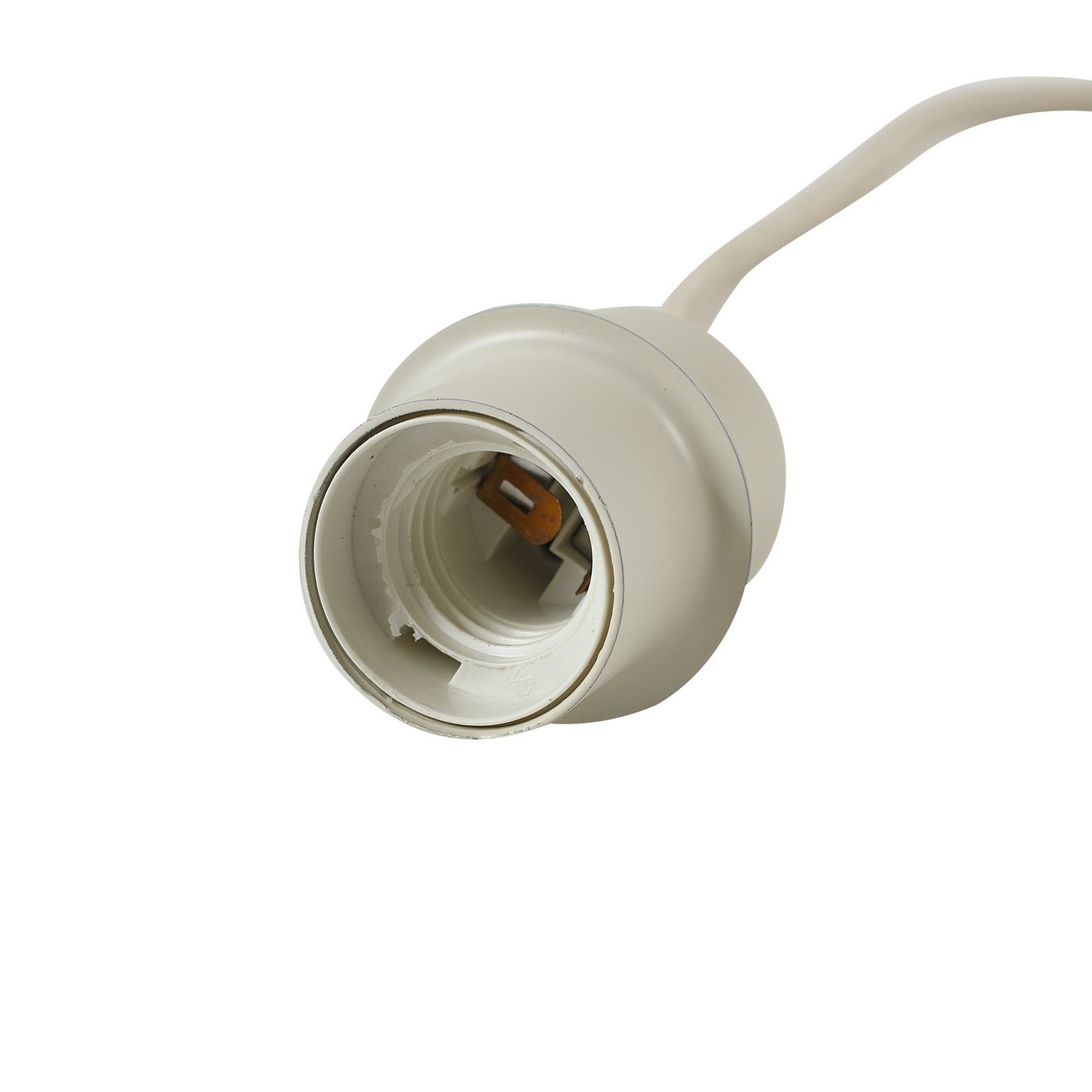 Suspension Lindby Elover de qualité B, beige, ø 45 cm, fer, plafonnier, La689