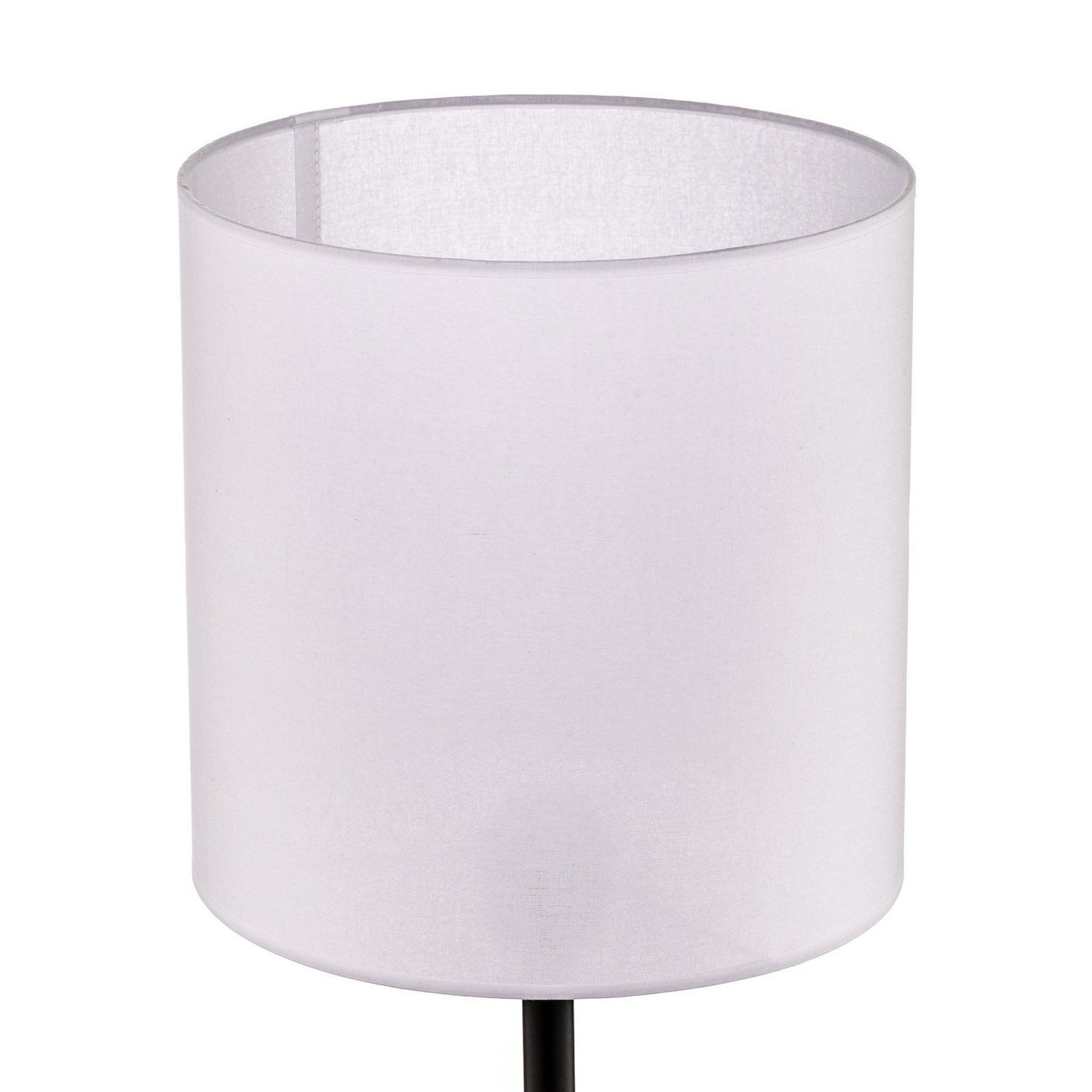 Textil Stehlampe Harris Fuß Schwarz Schirm Leselampe Stehleuchte Leuchte E27 B-Ware - 5902553217162