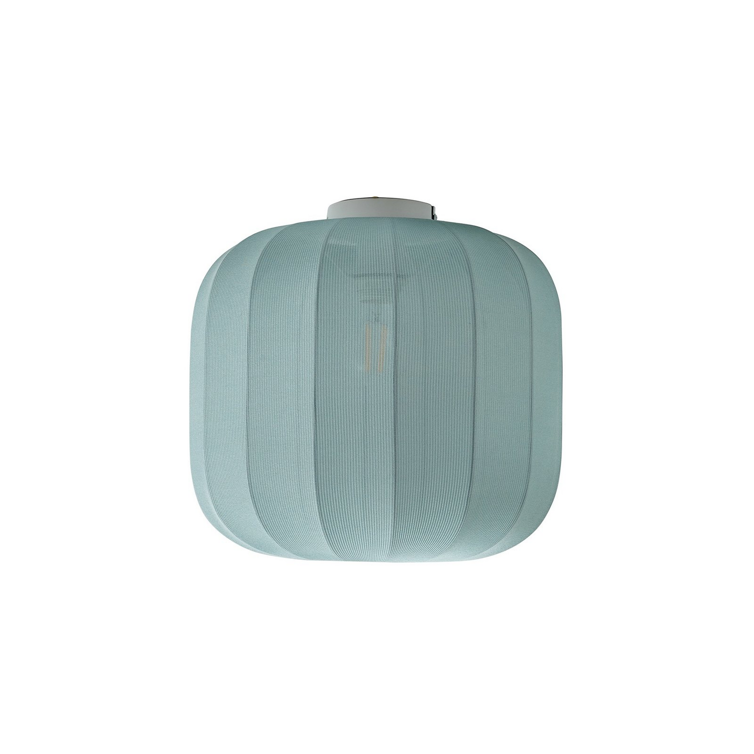 B-Ware Lindby Deckenleuchte Helin Deckenlampe Deckenlicht Lampe Led Blau Stoff ø 35 Cm