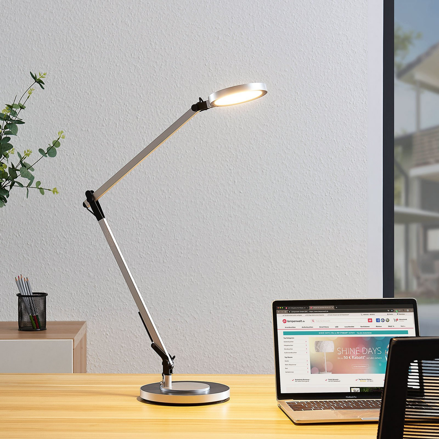 Lindby Rilana Led Schreibtischlampe Schreibtischleuchte Tischleuchte Lampe 794 B-Ware