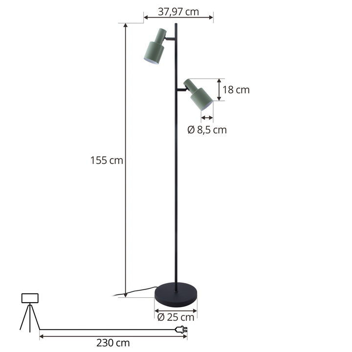 Lindby Ovelia Stehleuchte Stehlampe Leuchte Lampe Standleuchte Licht