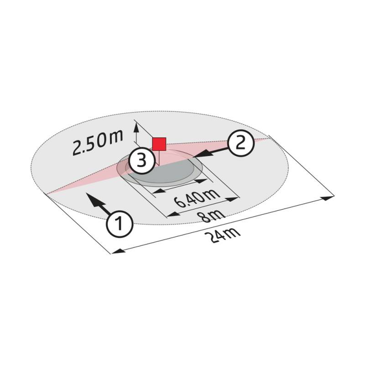 B.E.G. Brück 92148 Unterputz Präsenzmelder Bewegungsmelder 360° Relais Weiß IP20