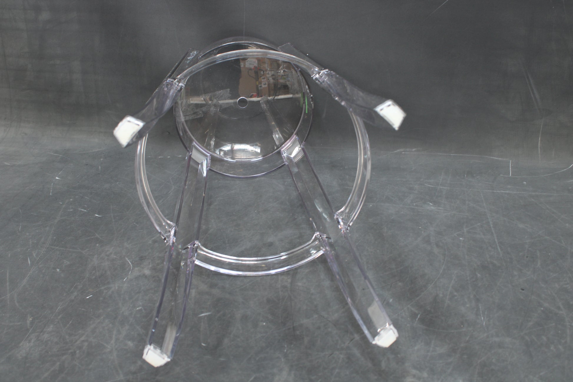 Kartell Charles Sitz Hocker Sitzhocker Barhocker Sitz transparent H 75 x Ø 29cm - 8034105780361
