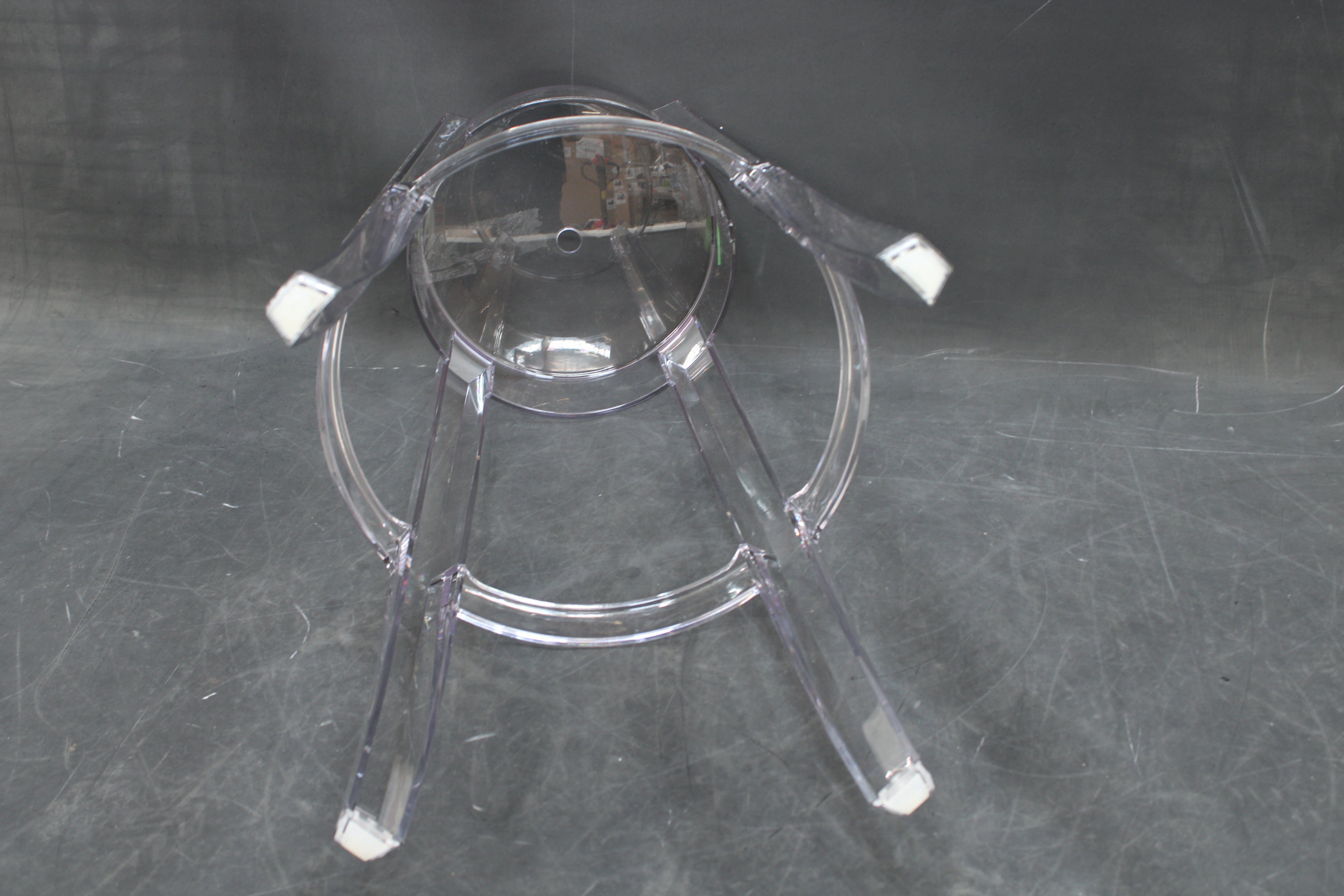 Kartell Charles Sitz Hocker Sitzhocker Barhocker Sitz transparent H 75 x Ø 29cm - 8034105780361
