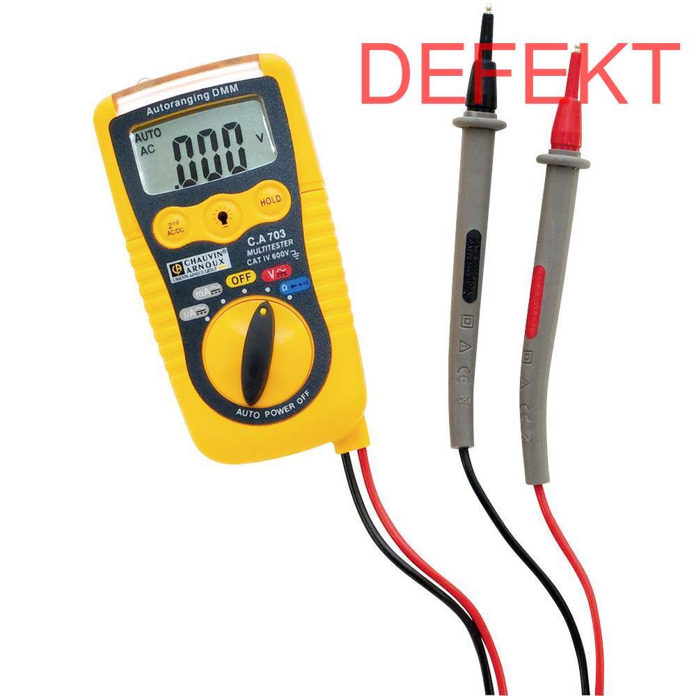 D-Ware Chauvin Arnoux C.A 703 Hand Multimeter Messgerät Digital Cat Iv Defektware - 3760171414002