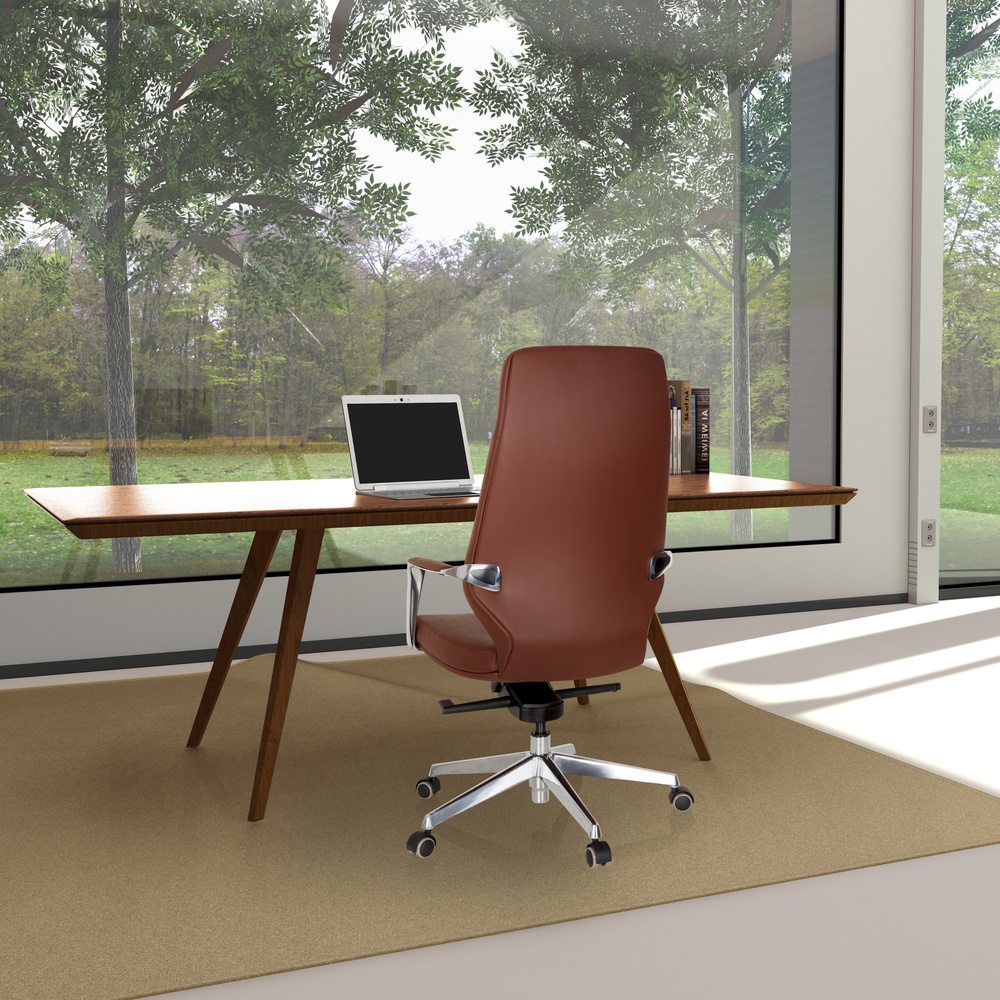 B-Ware Hjh Office Chefsessel Bürostuhl Stuhl Velvet Kunstleder Braun Ergonomisch