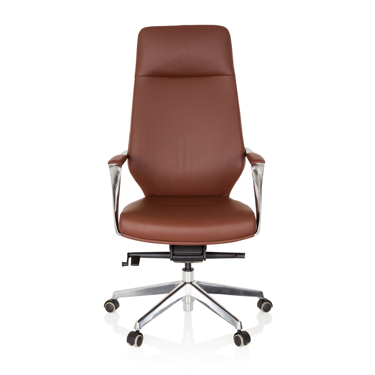 Hjh Office Chefsessel Bürostuhl Stuhl Velvet Kunstleder Braun Ergonomisch B-Ware - 4251084663193