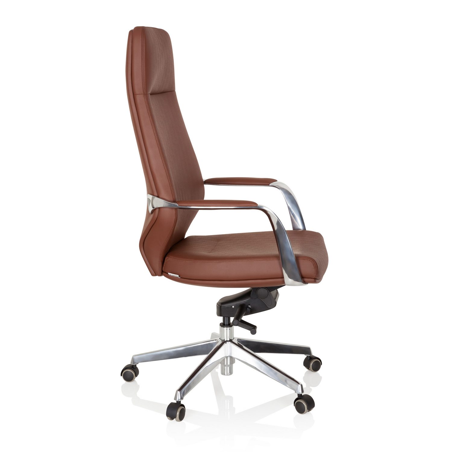 B-Ware Hjh Office Chefsessel Bürostuhl Stuhl Velvet Kunstleder Braun Ergonomisch