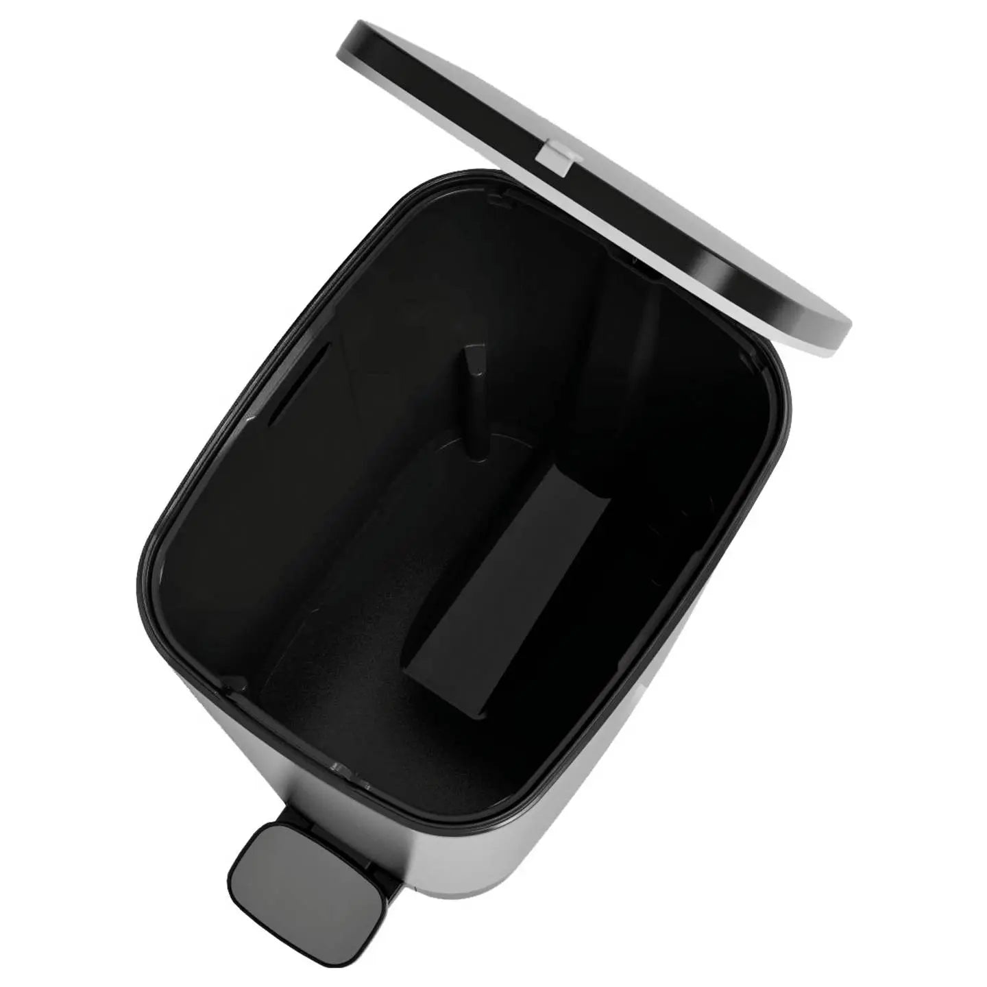 B-Ware Curver Chic Bin Style Abfallbehälter Mülleimer Mülltonne Silber Kunststoff 45 L - 8013183073336