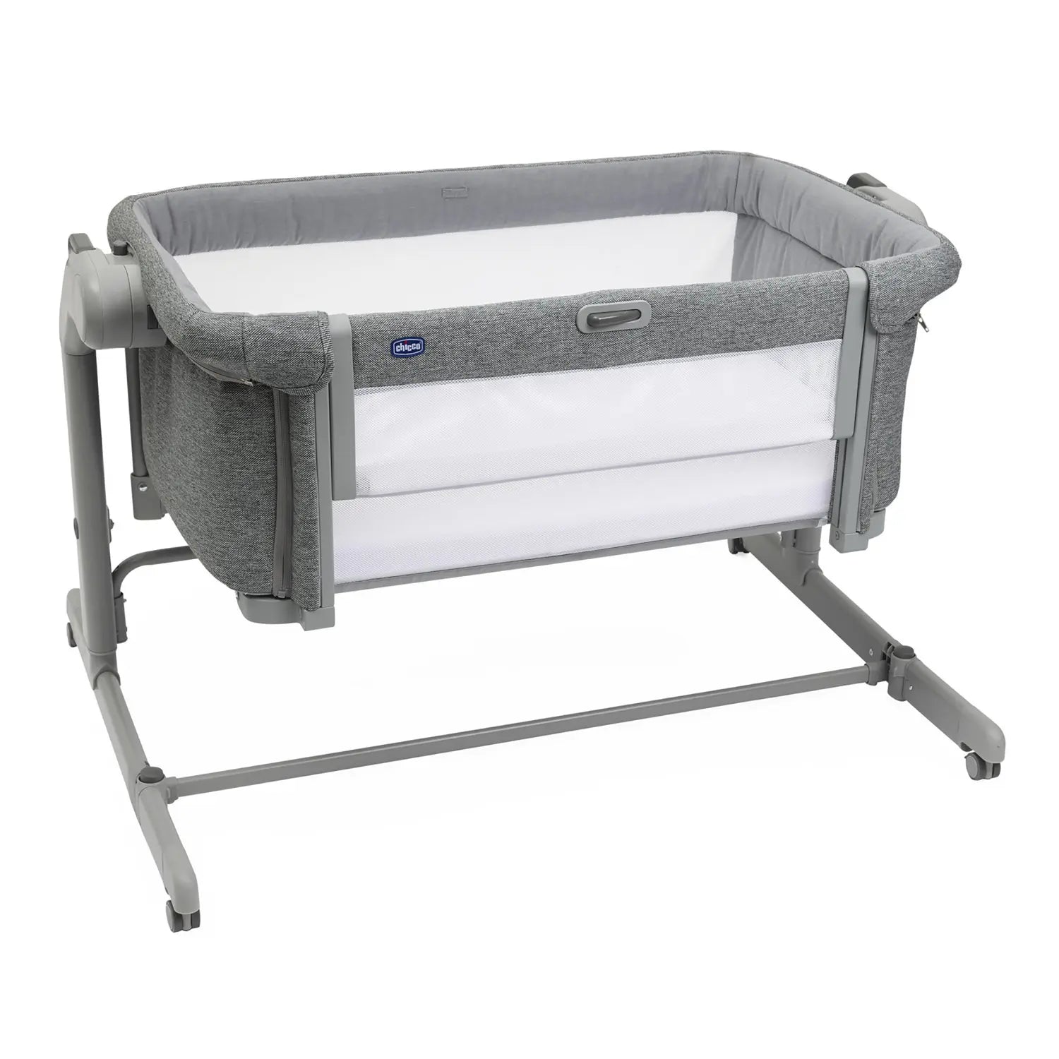 B-Ware Chicco Beistellbett Kinderbett Next2 Me Magic Evo Schlafbett Dark Grey Matratze - 8058664167715