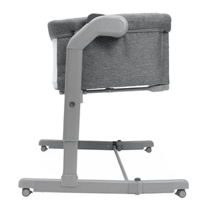 B-Ware Chicco Beistellbett Kinderbett Next2 Me Magic Evo Schlafbett Dark Grey Matratze