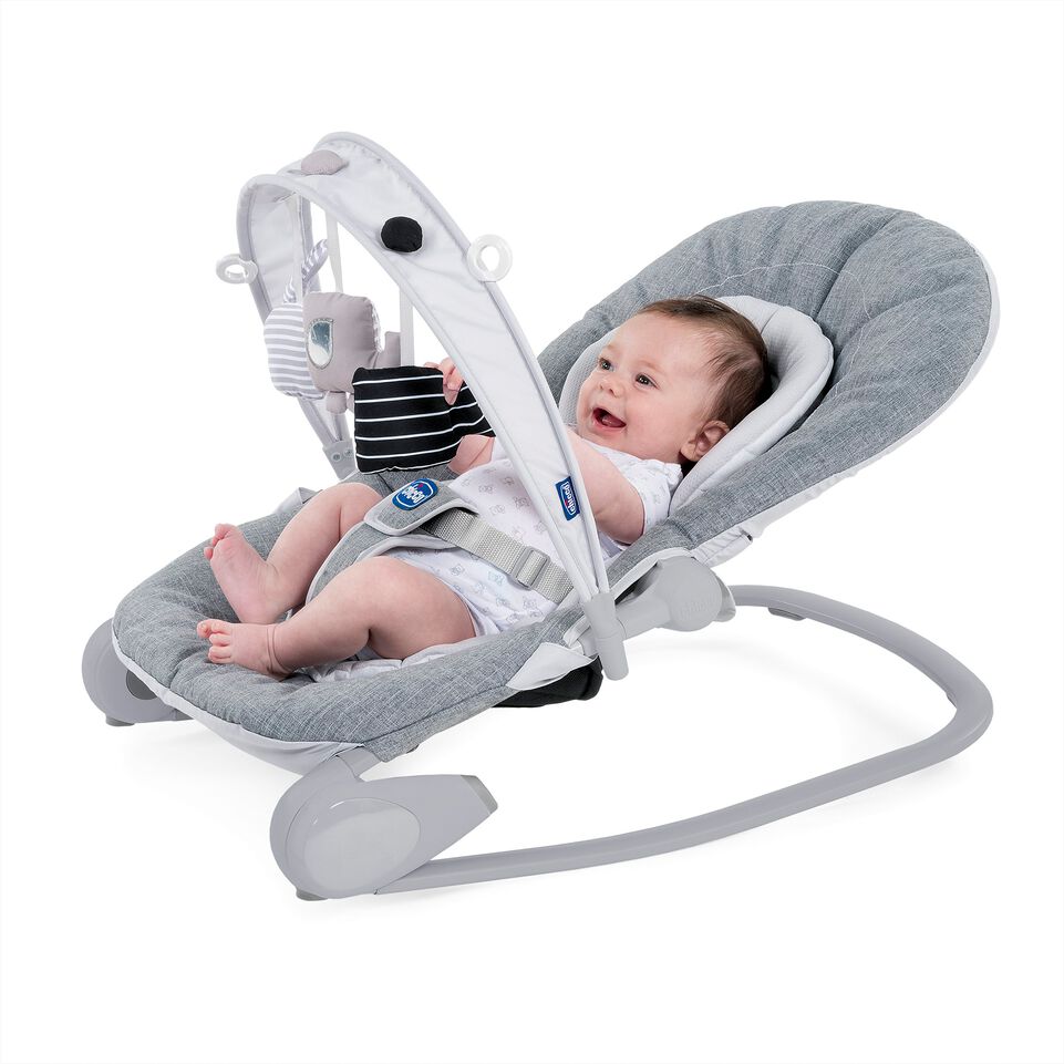 chicco Wippe Hooplà Titanium Babywippe Babyschaukel Schaukel Baby - 8058664125050