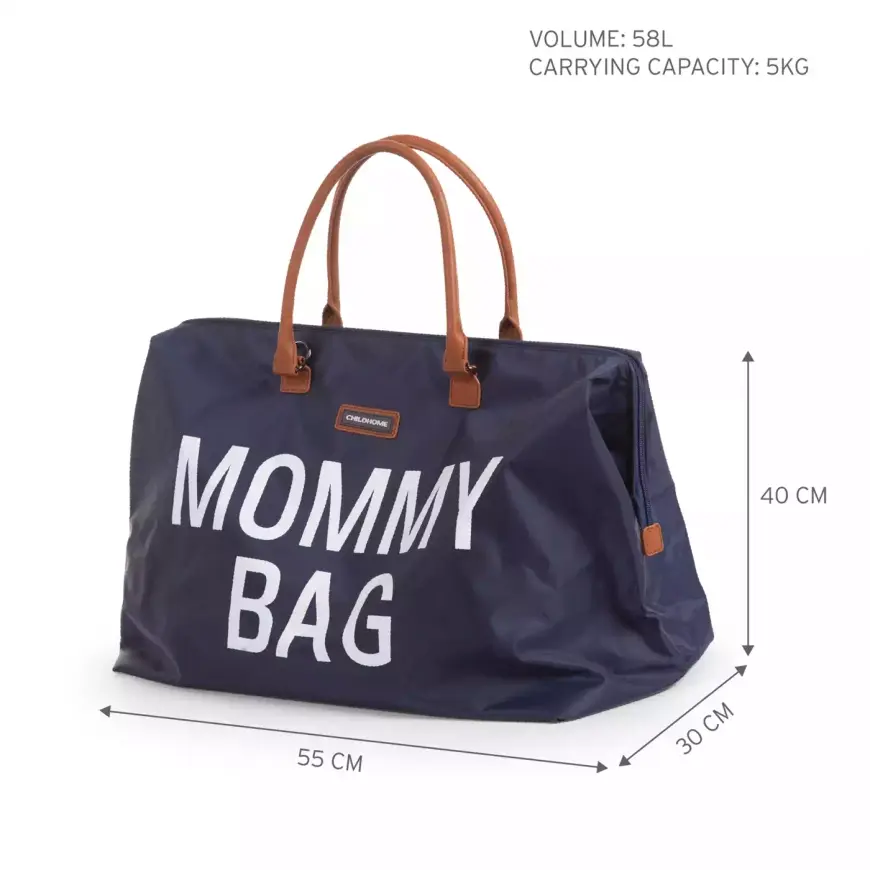 B-Ware Childhome Mommy Bag Wickeltasche Babytasche Tasche Navy Weiß Schultergurt - 5420007145354