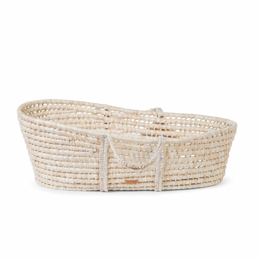 B-Ware Childhome Moseskorb Babykorb Korb Aus Maisblatt Inkl. Matratze Bezug Weiß - 5420007161156