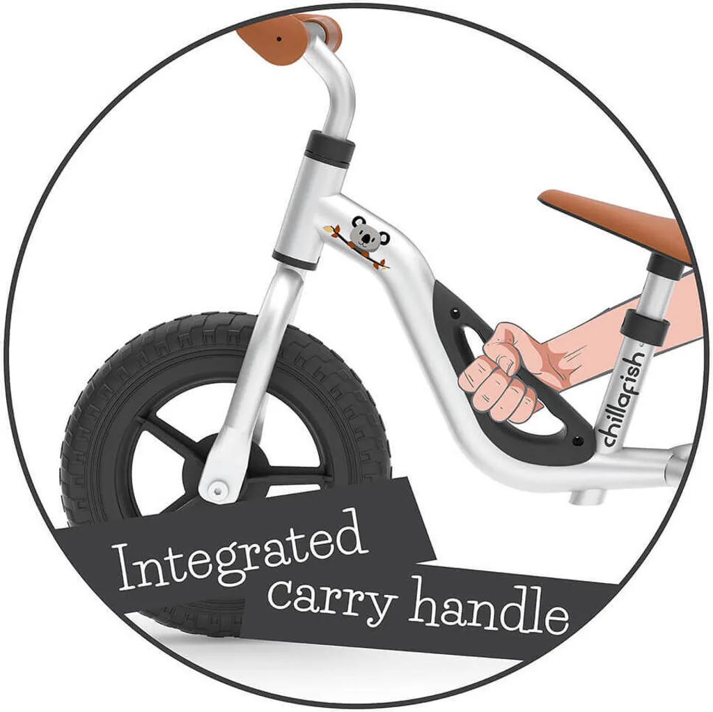 Chillafish Charlie Balance Bike Laufrad Kinderfahrrad Rad 10 Zoll Farbe Silver B-Ware - 5425029651562