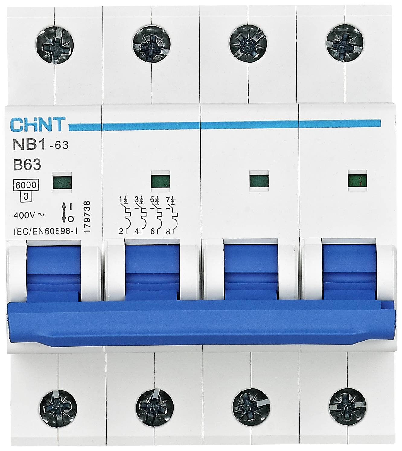 Chint 179733 Nb1 63 4 P B32 6k A Db Leitungsschutzschalter Sicherung 2 Stück B-Ware - 6925808303211