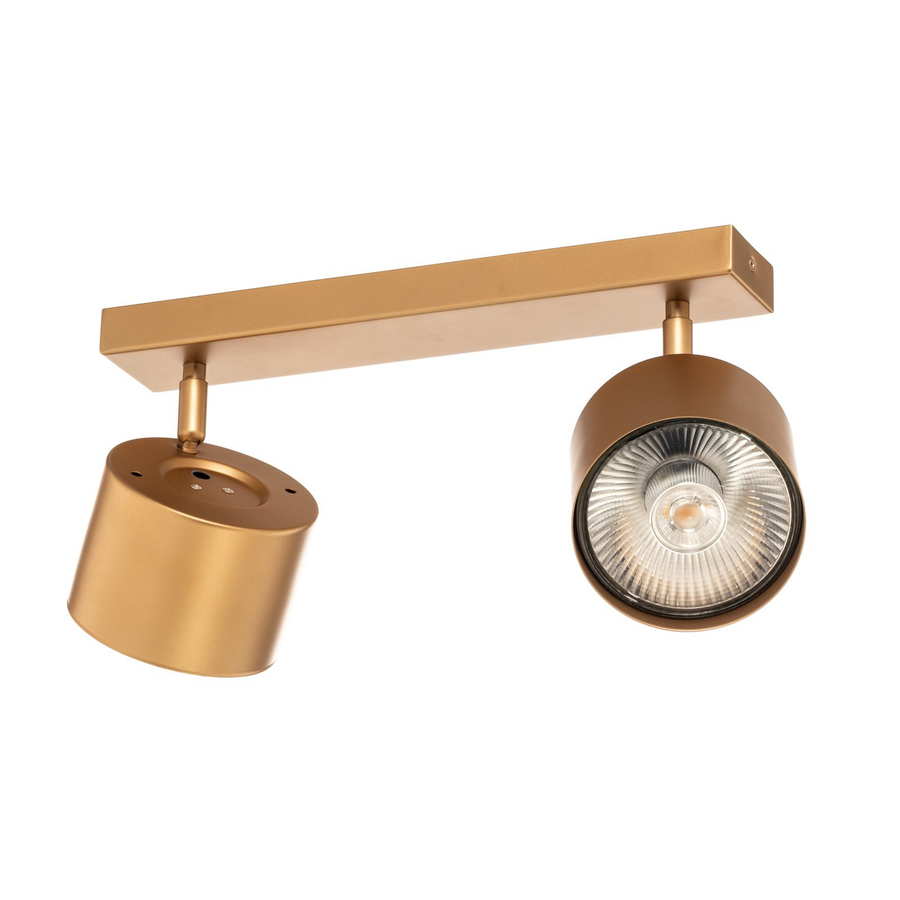 Chloe Deckenspot Strahler Deckenleuchte Zweiflammig Gold Gu10 Stahl Verstellbar B-Ware - 5902553234992