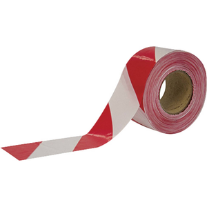 B-Ware Cimco Absperrband Band Absperrung Rot Weiß Polyethylen 500m 75mm Werkzeuge