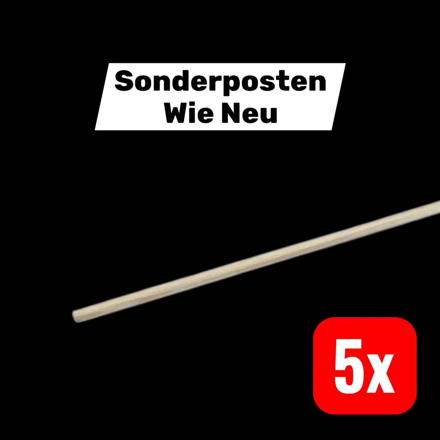 B-Ware Cimco Holzstiel Stab Besenstiel Für Besen Durchmesser 24 Mm Länge 5 Stück - 4021103430286