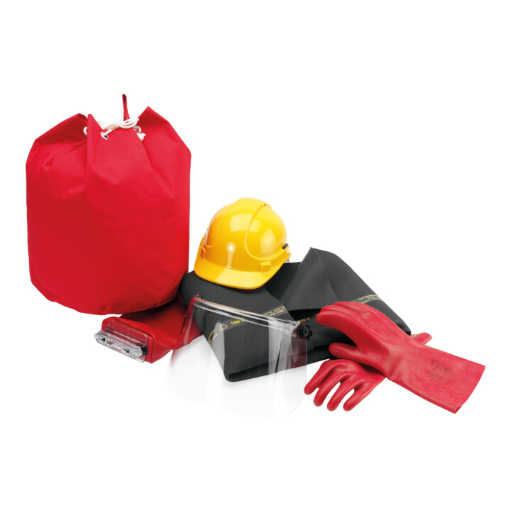 Cimco Sicherheits Sortiment Set 5 Tlg Arbeitsschutz Elektriker Umhängebeutel B-Ware - 4021103402504