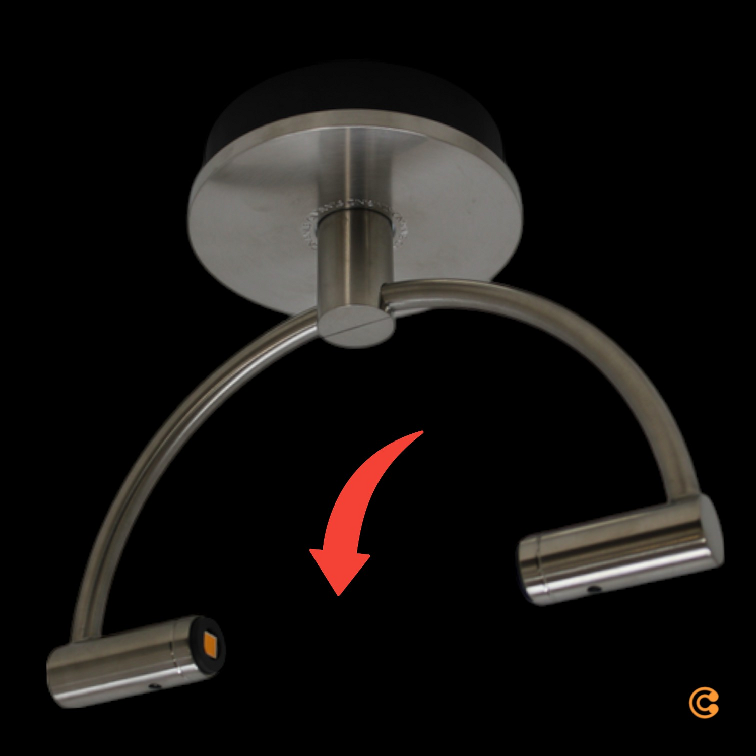 Cini & Nils Gradi Mini Led Deckenleuchte Nickel Satinato 12 W Dimmbar Opalweiß D-Ware - 8056649038913