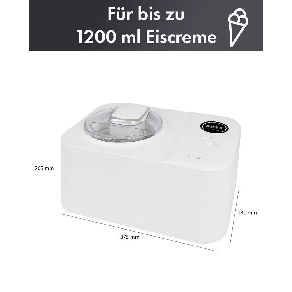 Clatronic 263982 Icm 3784 Eismaschine Eisbereiter Eismaschine Siehe Text/Foto C-Ware - 4006160639827