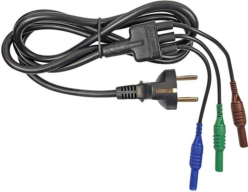 B-Ware Cliff Cih29950 Sicherheits Messleitungs Set Blau Grün Braun Schutzkontakt 1.5 M - 4016138924220