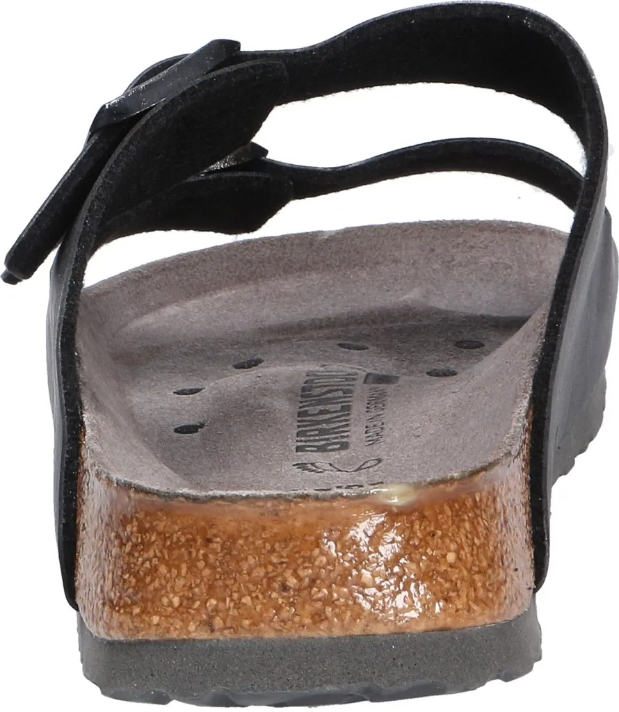 B-Ware Birkenstock Clog Pantoletten Arizona Esd Gr.42 Schwarz Obermaterial Birko Flor - 4052001200053