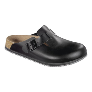 B-Ware Birkenstock Clog Arbeitsschuh Boston Sl Gr39 Schwarz Leder En20345 Sra