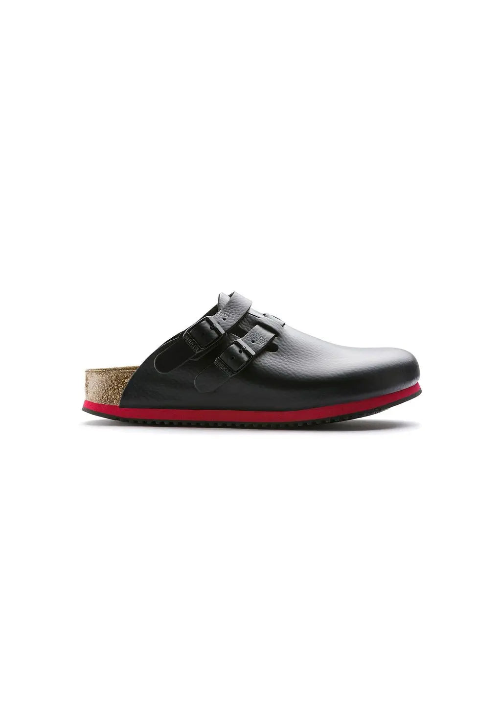 B-Ware Birkenstock Clog Arbeitsschuh Boston Sl Gr39 Schwarz Leder En20345 Sra - 4052001429027