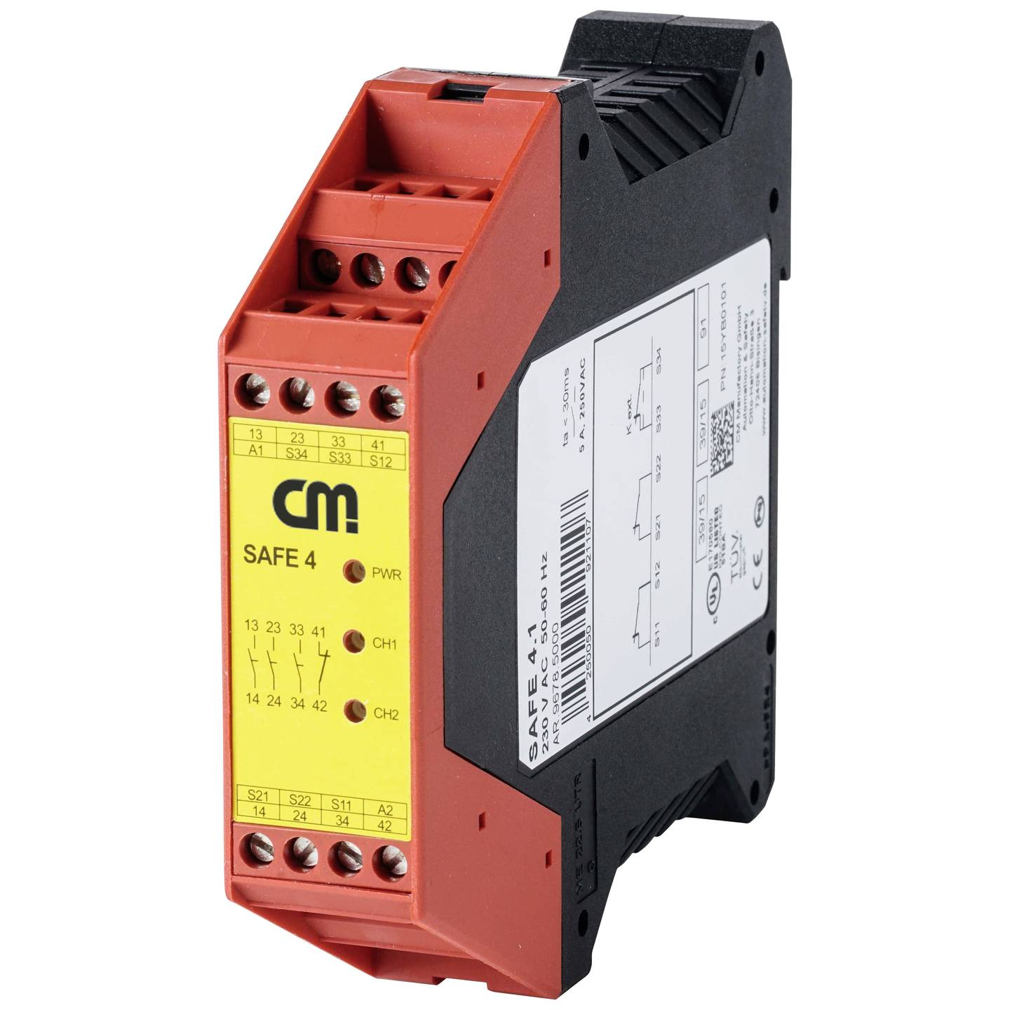 B-Ware Cm Manufactory Schutzwächter Sicherheitsrelais Relais 230 V Safe 4.1 Led - 4250050922050