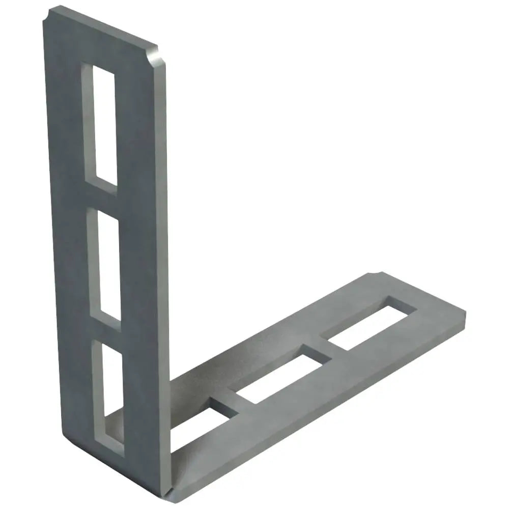 B-Ware Obo Bettermann Montagewinkel Halterung 102x102x3 Stahl I Profil 90 Grad 8 Stück - 4012196192496