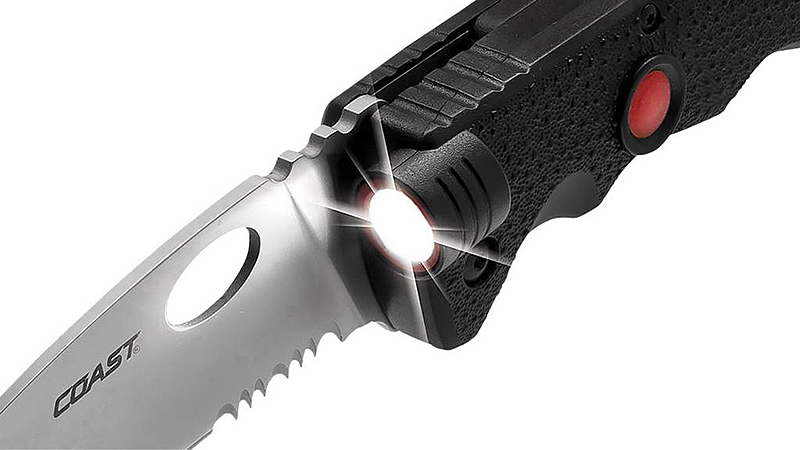 B-Ware Coast Light Knife Lk375 139901 Taschenmesser Mit Clip, Inkl. Led Lampe Schwarz - 15286208439