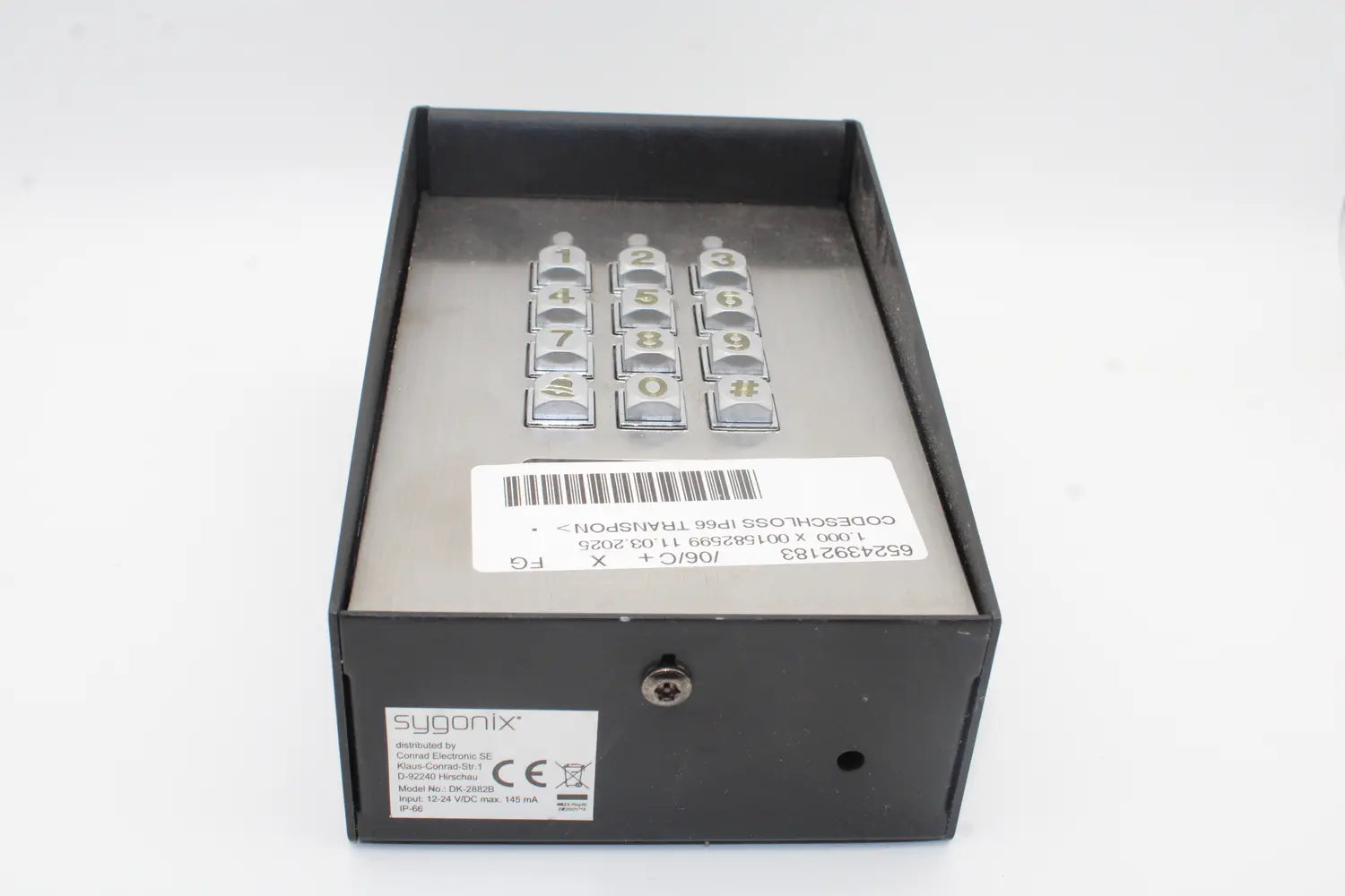 B-Ware Sygonix 1582020 Codeschloss Oberflächenmontage Ip66 Beleuchtet Siehe Text/Foto - 4016139311425